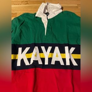 Polo Ralph Lauren Hi Tech Kayak Long Sleeved Rugby. Size Medium. Collectible.